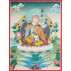 Guru Padmasambhava Thangka Painting 15.5" W x 20.5" H