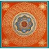 Mantra Mandala Tibetan Thangka Painting 21.5" W x 21.5" H
