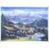Gurung Village Acrylic Painting 32" W x 24" H 