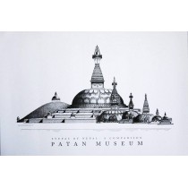 Stupas of Nepal Patan Museum Poster 25"W x 17"H