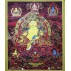 Kuber Tibetan Thangka Painting 21" W x 27" H