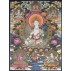 White Tara Tibetan Thangka Painting 27" W x 38" H