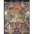 Manjushree Tibetan Thangka Painting 28" W x 38" H