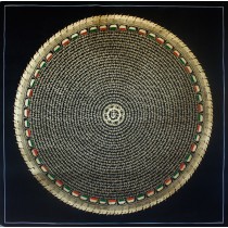 Mantra Mandala Tibetan Thangka Painting 42.5" W x 42.5" H