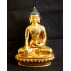 Shakyamuni Buddha Full Gold Statue 7" W x 8" H