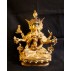 Namgyalma Full Gold Statue 7" W x 8" H