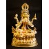 Laxmi Full Gold Statue 6" W x 8.5" H
