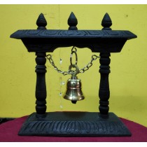 Traditional Wooden Bell 8" W x 8" H