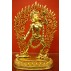 Akash Jogini Gold Gilded Copper Statue 6" W x 10" H