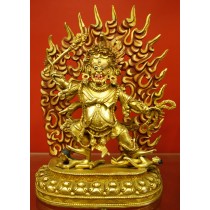 Dandapani Gold Gilded Statue 6.5" W x 9" H