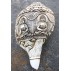5 Buddha Carved Conch (Sankha) 12" C x 7" H