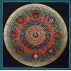 8 Auspicious Sign Mantra Mandala Tibetan Thangka Painting 21.5" W x 21.5" H