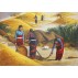 Rice Sun Drying Acrylic Painting 32" W x 22" H