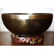 Traditional Antique Singing Bowl 9" W x 3.5" H