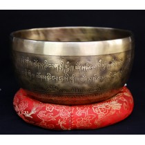 Tibetan Mantra Singing Bowl 6.5" W x 3.5" H