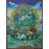 Green Tara Thangka Painting 20" W x 26" H