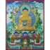 Shakyamuni Buddha Thangka Painting 20" W x 26" H