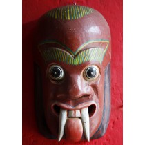 Demon Wooden Mask 6.5" W x 10" H