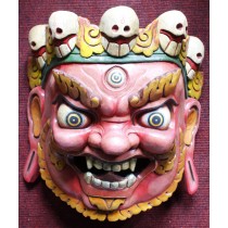 Bhairav Wooden Mask 13.5" W x 13.5" H