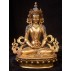 Aparmita Antique Full Gold Gilded Copper Statue 5.5" W x 9.5" H