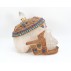 Copper Gold Gilded Crystal Human Skull 