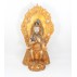 Maitreya Buddha Himalayan Crystal Statue 8" W x 12" H