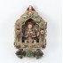 Tibetan Prayer Box Ghau Pendant 3.5" W x 5" H