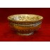 Tibetan Amber Silver Coated Offering Bowl 13 cm x 6 cm H x 6.5 cm D