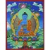 Medicine Buddha Tibetan Thangka Painting 20" W x 26" H