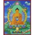 Shakyamuni Buddha Tibetan Thangka Painting 20" W x 26" H