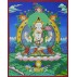 Khacheri Tibetan Thangka Painting 20" W x 26" H