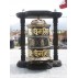 Wooden Wall Hanging Tibetan Prayer Wheel 14" H