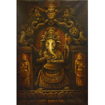 Ganesh Acrylic Painting 36" W x 24" H
