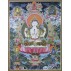 Khacheri Tibetan Thangka Painting 24" W x 34" H
