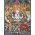 Khacheri Tibetan Thangka Painting 30" W x 41" H