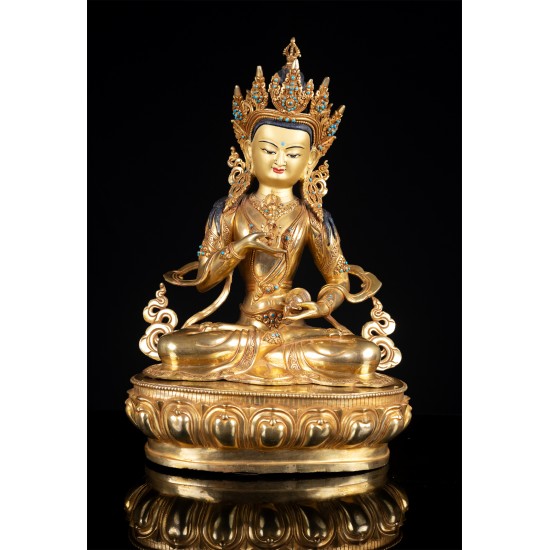Vajrasatwa Full Gold Statue 36 cm W x 50 cm H x 22.5 cm B