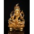 Saraswoti Full Gold Statue 15 cm W x 23 cm H x 13 cm B