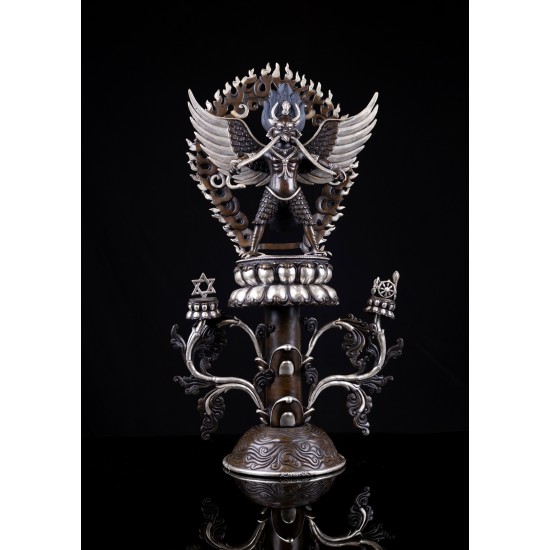 Garud Copper Statue 32 cm W x 57 cm H x 15 cm B