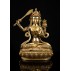 Manjushree Copper Gold Gilded Statue 35 cm W x 44 cm H x 19 cm B
