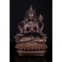 Khacheri (Chenrezig) Copper Antique Oxidized Statue 17.5 cm W x 22 cm H x 10 cm B