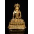 Crown Shakyamuni Buddha Gold Gilded Statue 45 cm W x 59 cm H x 25 cm B