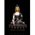 Medicine Buddha Silver Plated Copper Oxidized Statue 25 cm W x 31 cm H x 15 cm B