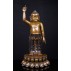 Little Standing Buddha Copper Oxidized Statue 30 cm W x 66 cm H x 30 cm B
