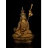 Guru Padmasambhava Gold Gilded Copper Statue 15 cm W x 22 cm H x 10 cm B