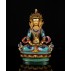 Amityaus Stone Studded Copper Statue 15 cm W x 22 cm H x 10 cm B