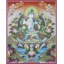 Vajrasatwa Tibetan Thangka Painting 20.5" W x 26" H