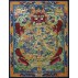 Wheel Of Life Tibetan Thangka Painting 17.5" W x 21" H