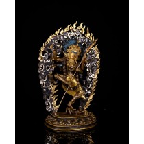 Vajravarahi Half Gold Gilded Copper Statue 25 cm W x 10 cm B x 38 cm H