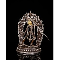 Vajrayogini Silver Plated Copper Statue 15 cm W x 35 cm H x 15 cm B
