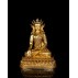 Shakyamuni Buddha Full Gold Gilded Copper Statue 22 cm W x 29 cm H x 15 cm B